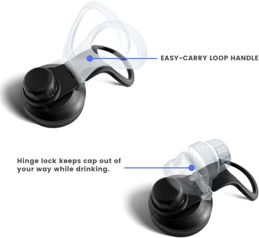 BOTELLA DEPORTIVA MOMENTOP™ DE 32 oz | DOBLE NEGRO