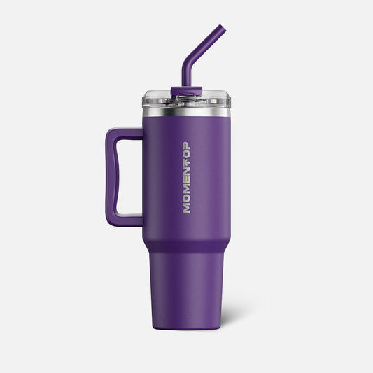 VASO DEPORTIVO DE 40 oz CON ASA LATERAL MOMENTOP™ | MORADO INTENSO