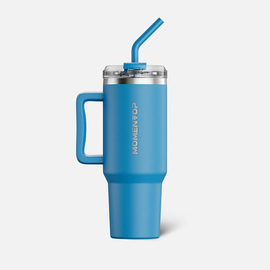 VASO DEPORTIVO DE 40 oz CON ASA LATERAL MOMENTOP™ | AZUL OCÉANO