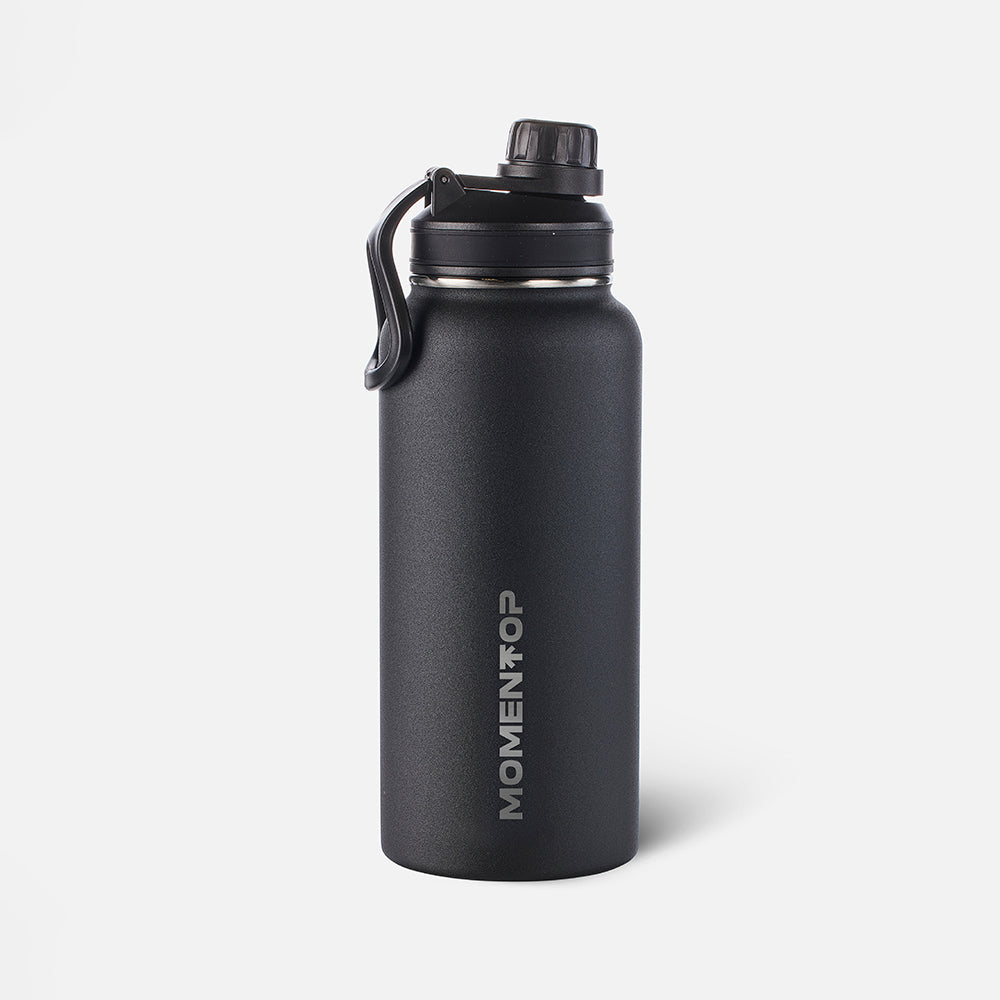 BOTELLA DEPORTIVA MOMENTOP™ DE 32 oz | DOBLE NEGRO 